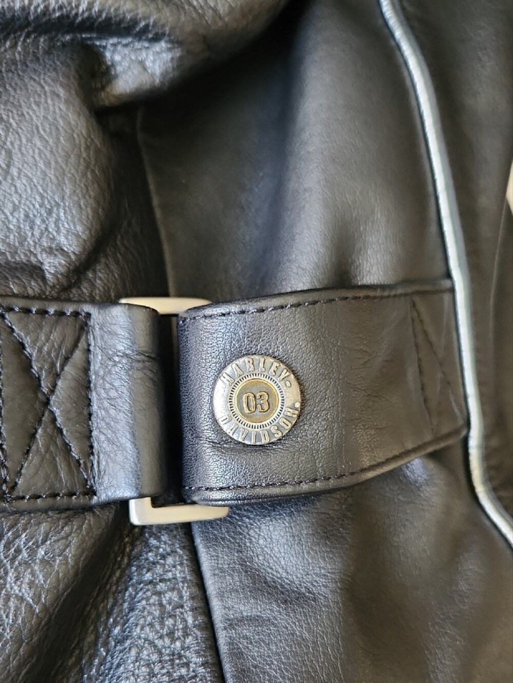 Harley-Davidson Black Leather Jacket — 100 Years Anniversary - Womenn's S - Picture 9 of 11